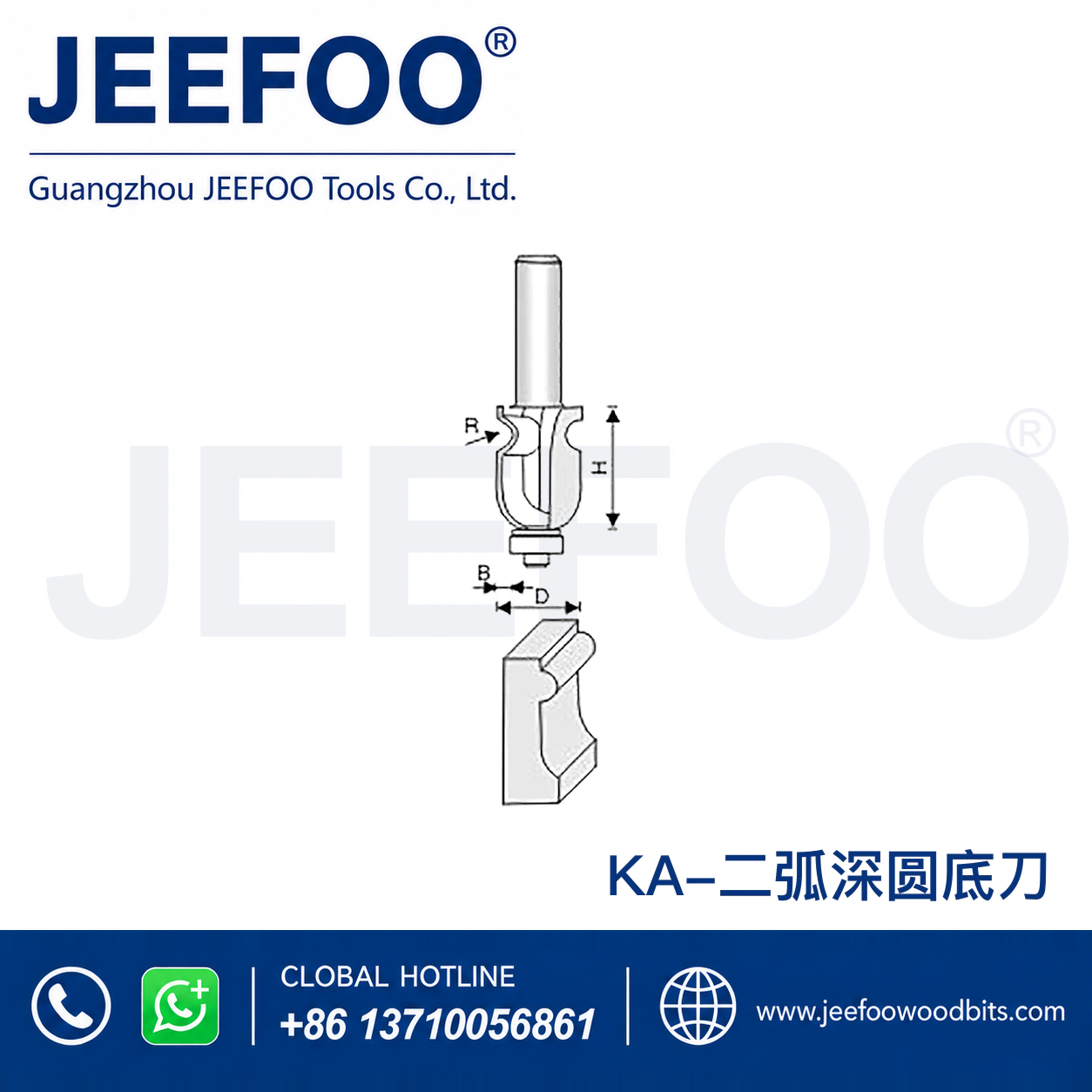KA Architectural Flow-Line Decorative Router Bit for Furniture Edge Moulding