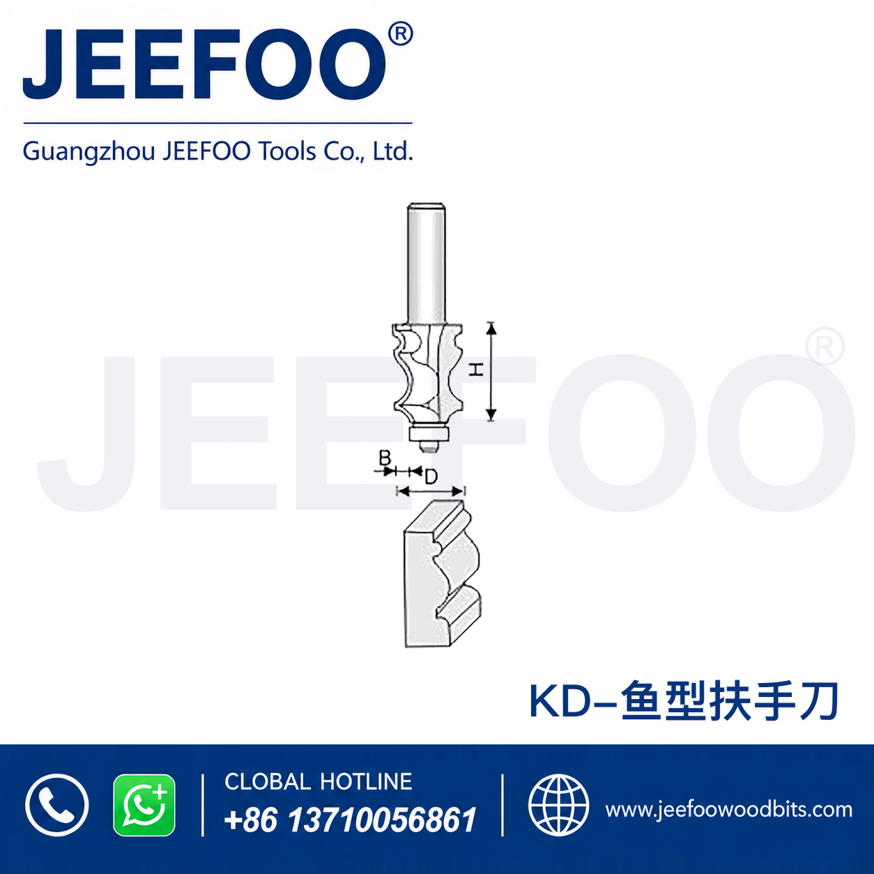 KD Architectural Flow-Line Decorative Router Bit for Furniture Edge Moulding