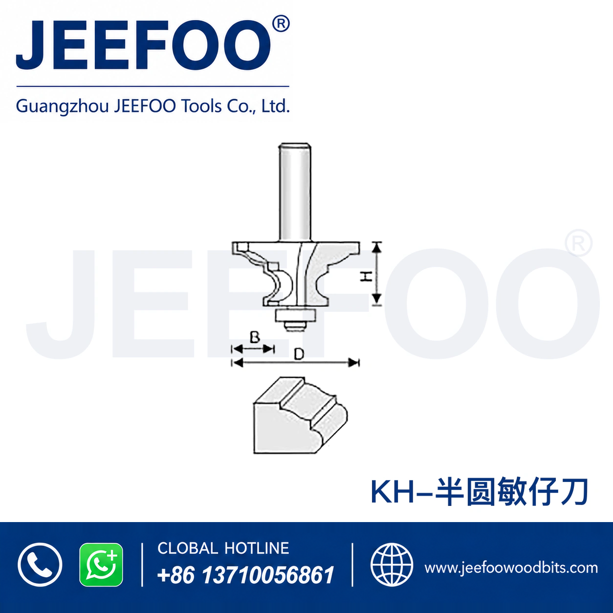 KH Flow-Line Decorative Cutter for Architectural Profile Routing