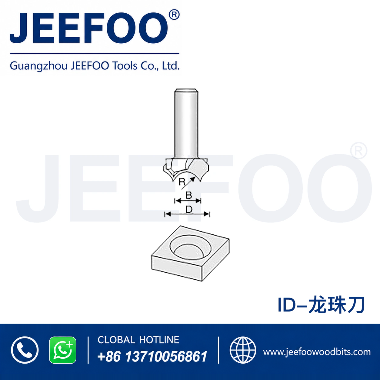 ID Beaded Curve Router Bit for Rounded Decorative Edges