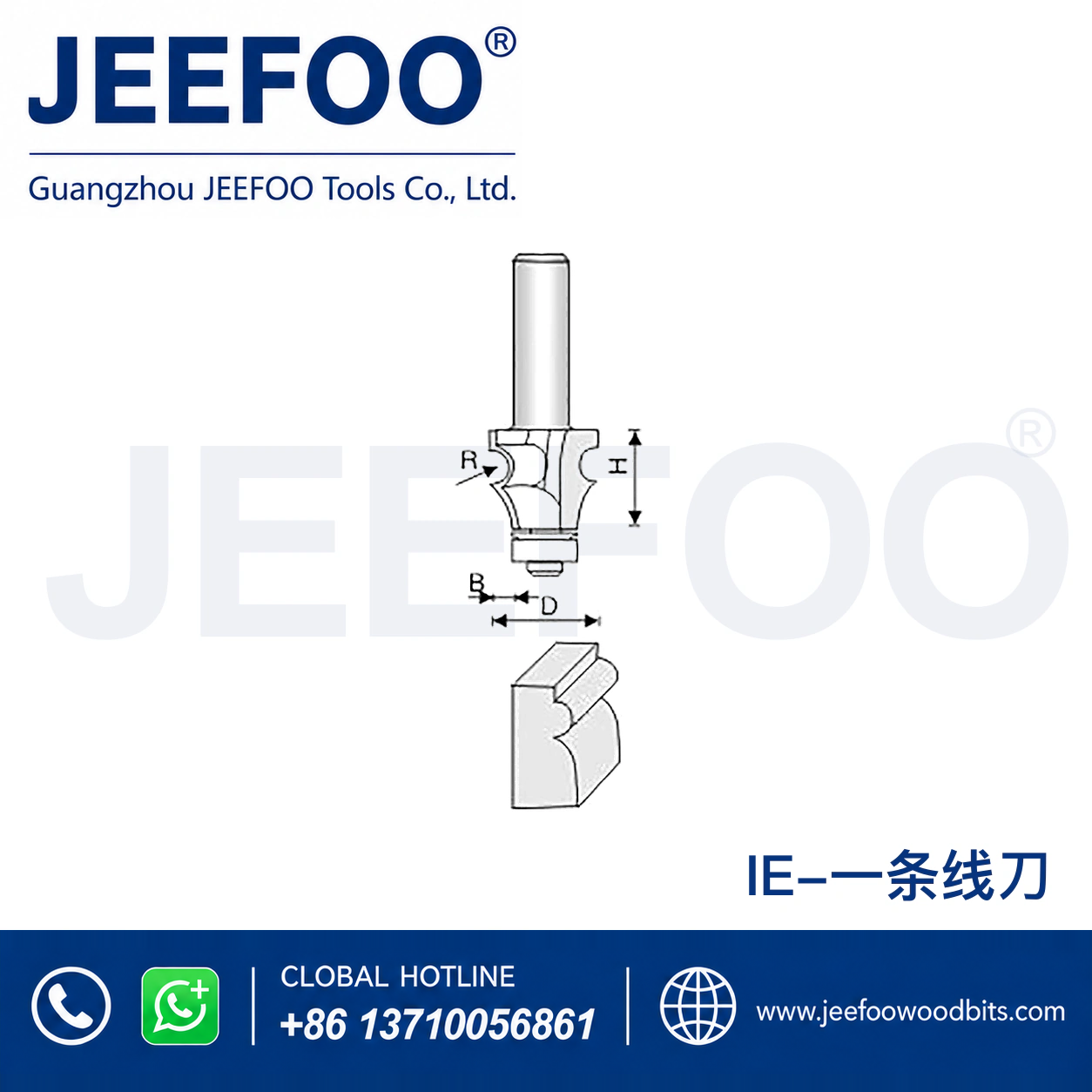 IE Decorative Bead-Profile Cutter for Furniture Moulding