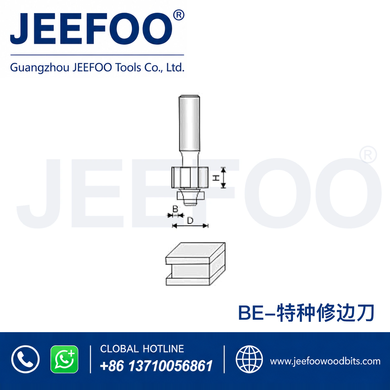 BE Bearing Trimmer for Accurate Laminate and Wood Edge Work