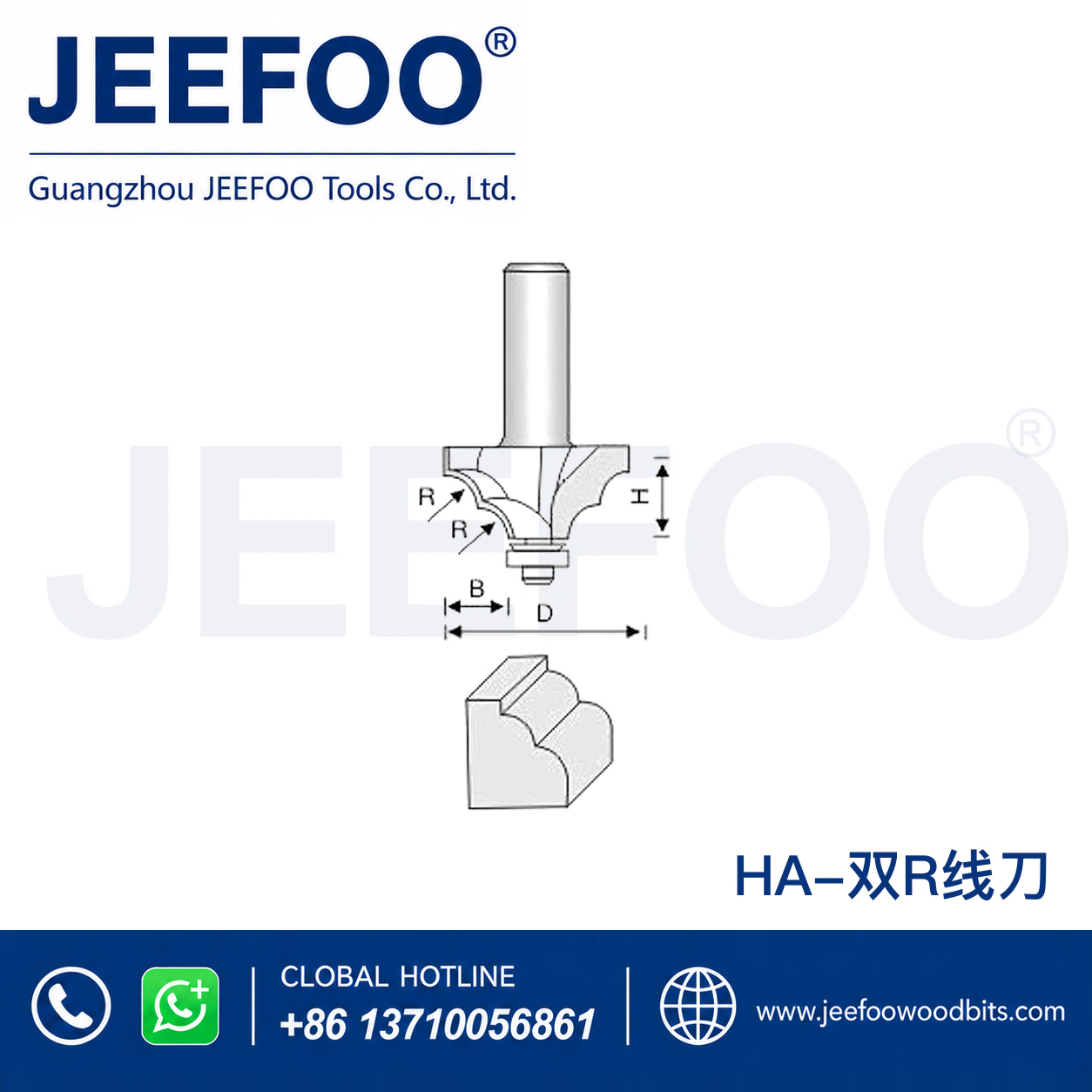 HA Classical Line Router Bit for Traditional Furniture Moulding