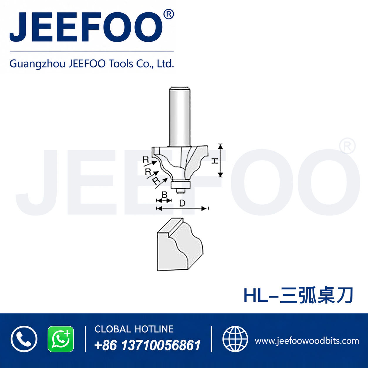HL Classical Line Router Bit for Traditional Furniture Moulding