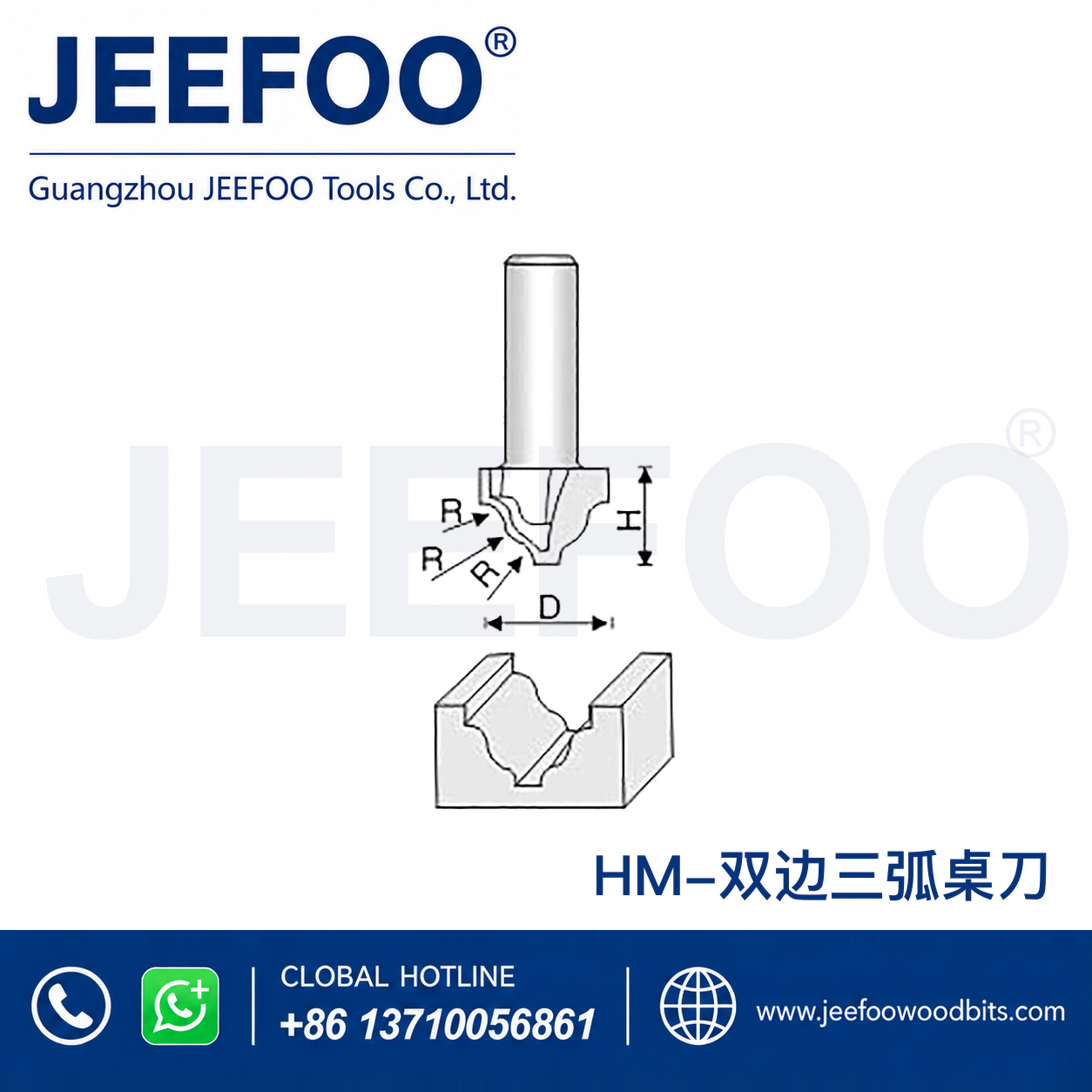 HM Classical Decorative Cutter for Ornamental Groove Profiles
