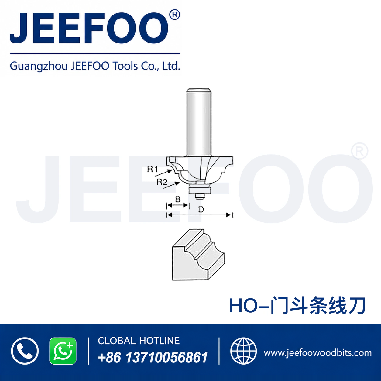 HO Classical Line Router Bit for Traditional Furniture Moulding