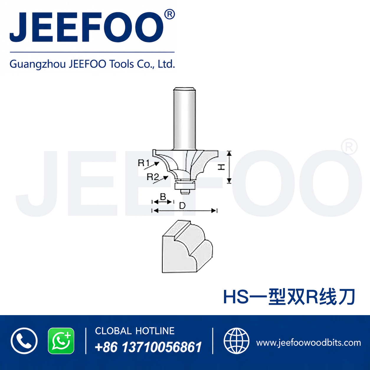 HS Classical Decorative Cutter for Ornamental Groove Profiles