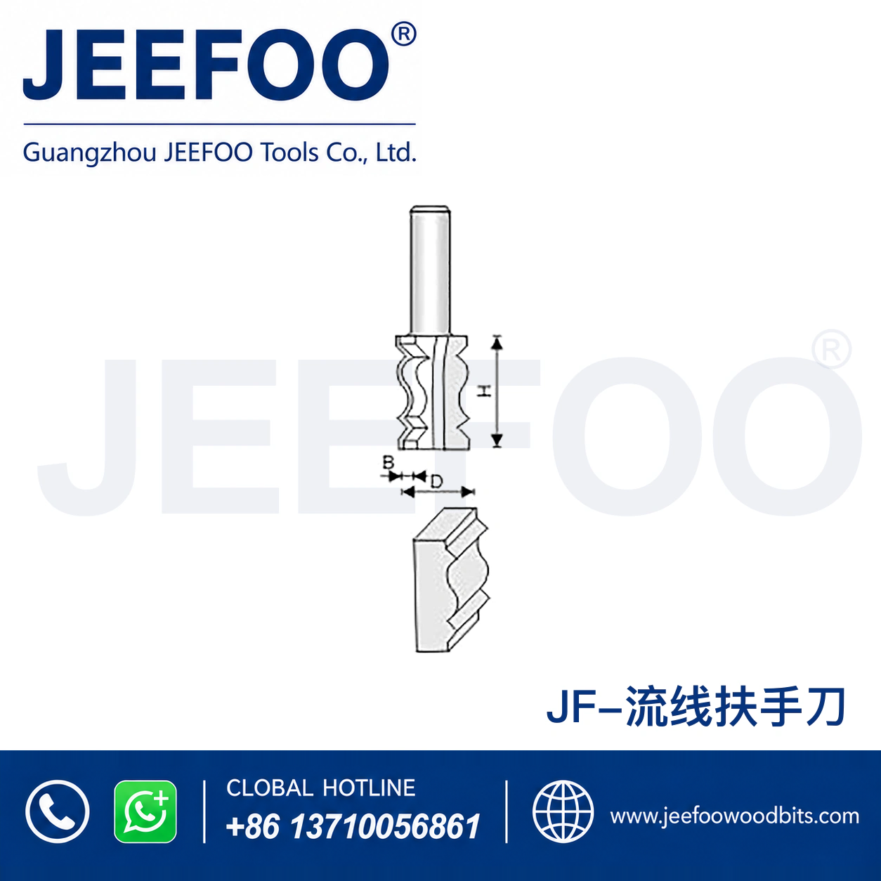 JF Curved Crown Router for Ornamental Profile Machining