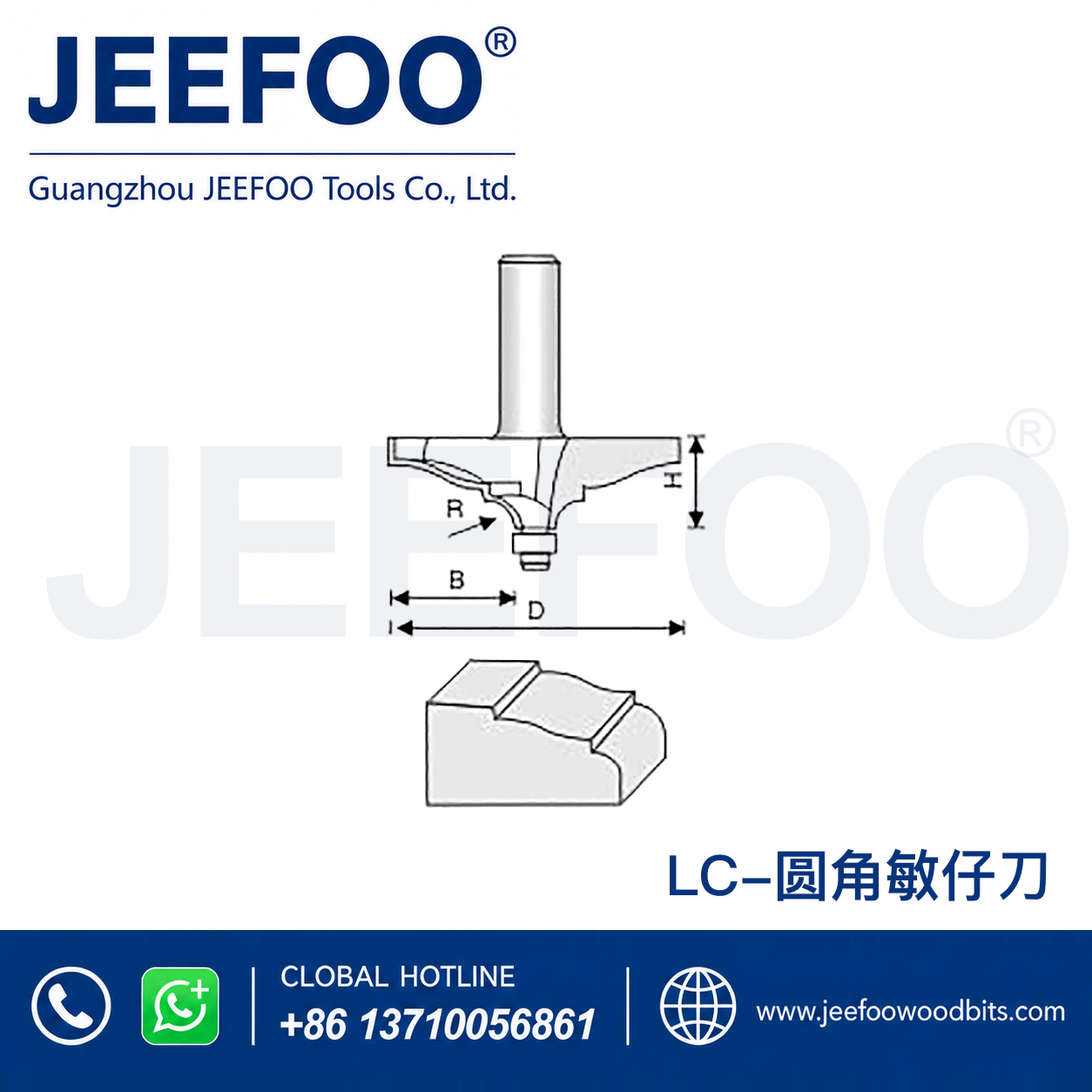 LC Handrail Profile Router for Furniture Edge Shaping