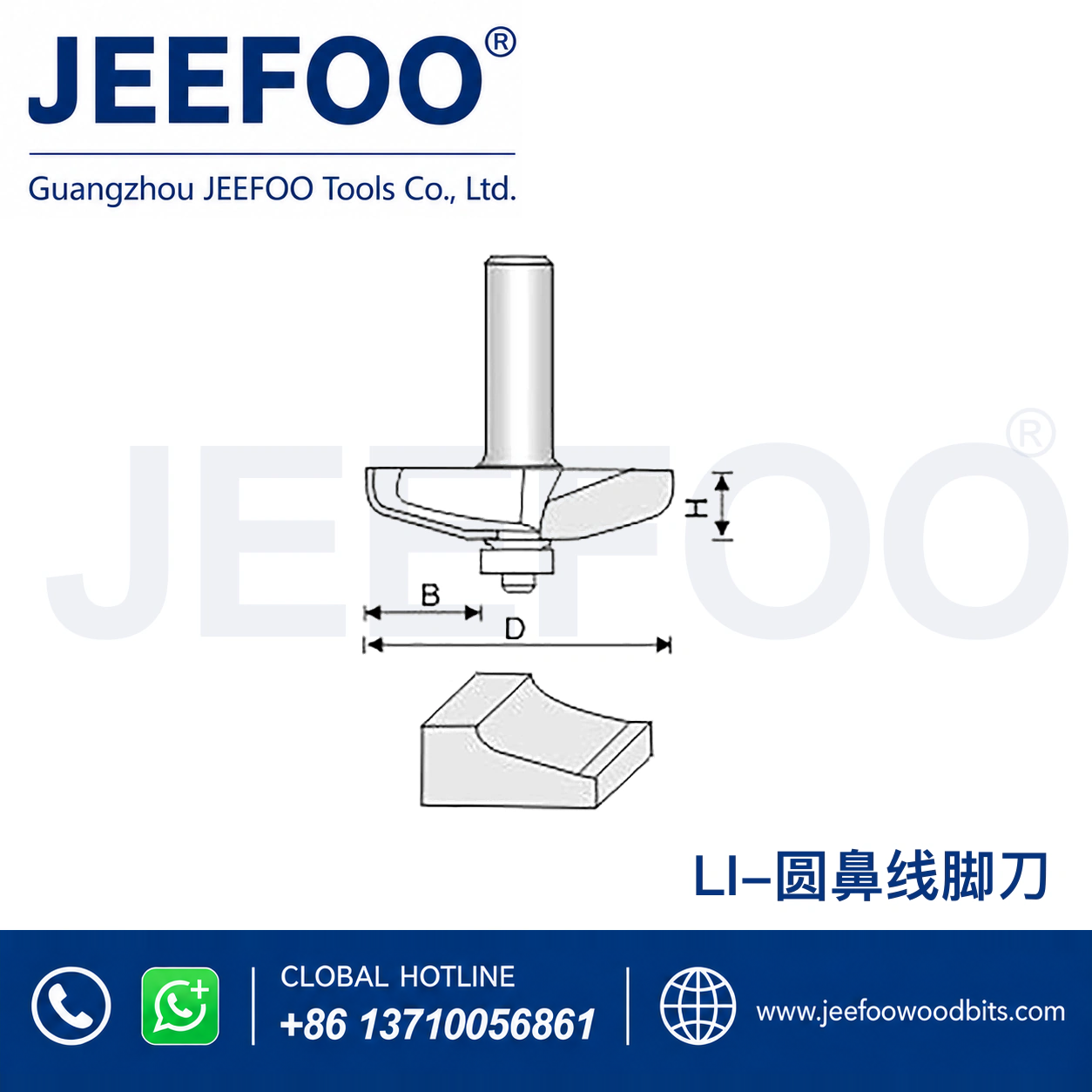 LI Handrail Profile Router for Furniture Edge Shaping