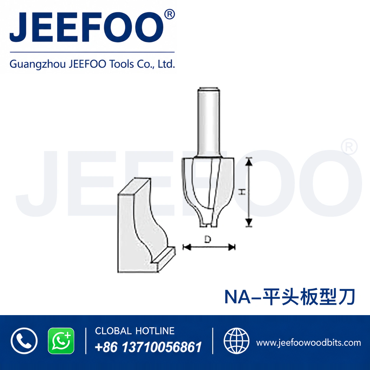 NA Multi-Profile Classical Router Bit for Layered Furniture Moulding
