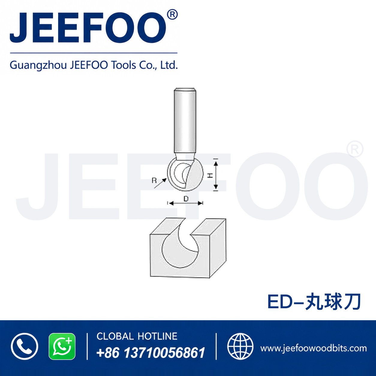 ED Round-Bottom Router Bit for Smooth Groove Profiles