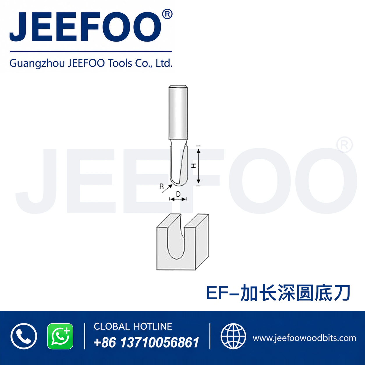 EF Round-Bottom Woodworking Router for Clean Recessed Lines