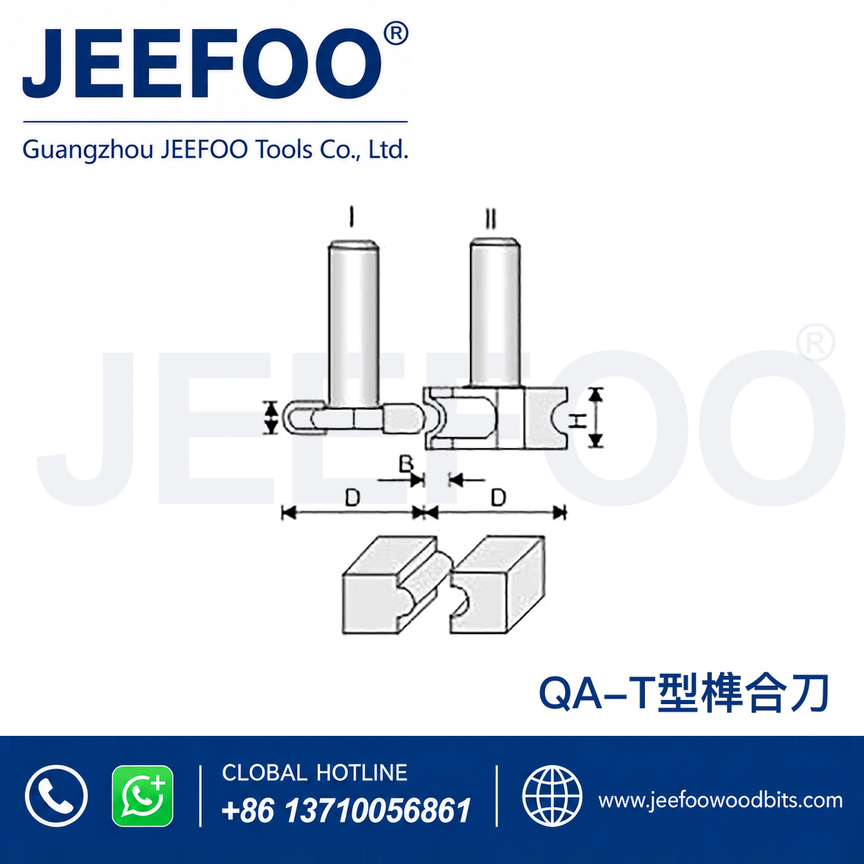 QA T-Profile Tenon Router Set for Matching Wood Joints