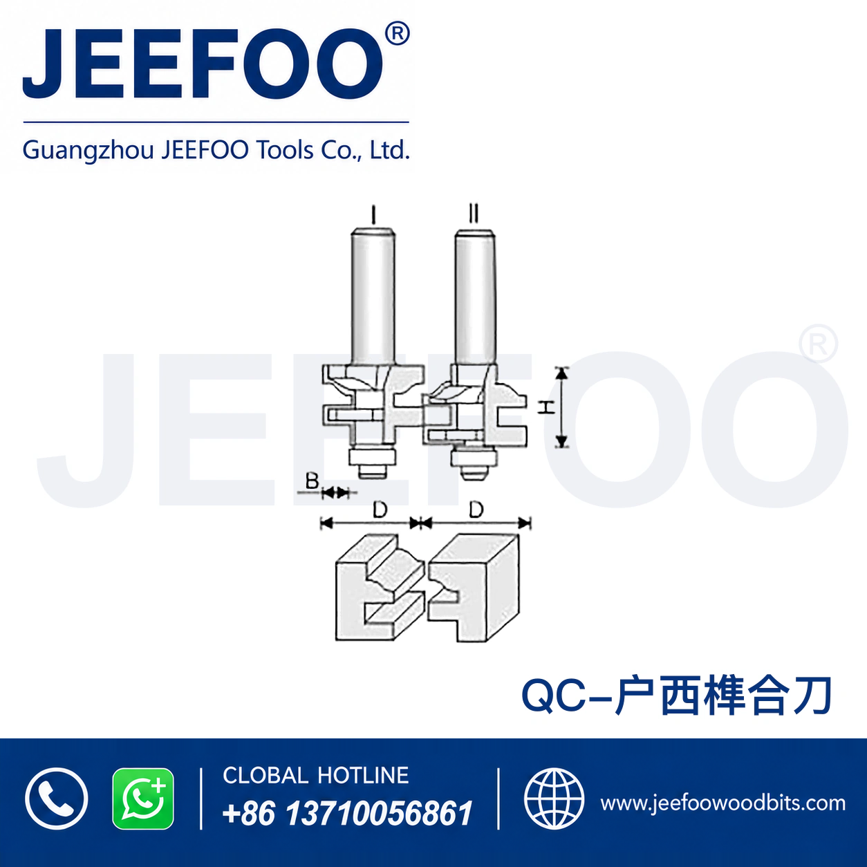 QC T-Profile Joinery Cutter Set for Consistent Mating Profiles