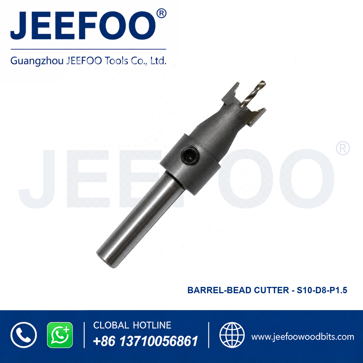 10 x 8 CenterDrill 1.5 Barrel-Profile Bead Tool for Consistent Turning