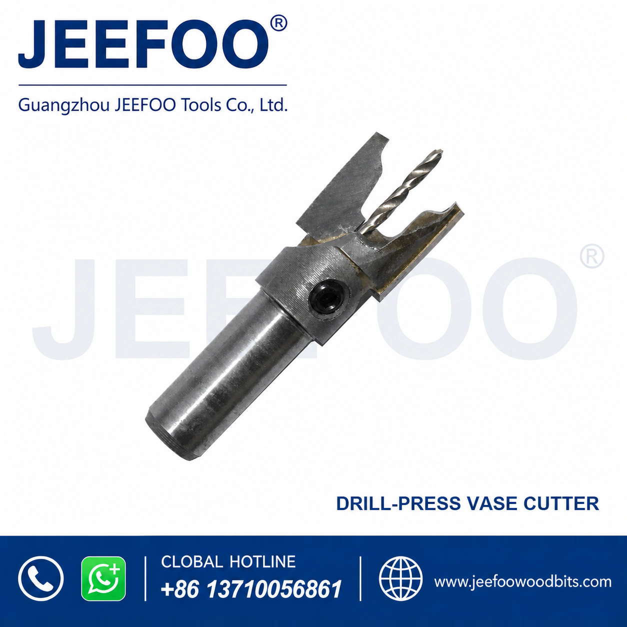 Bench-Drill Vase-Shaped Cutter for Decorative Wooden Profiles