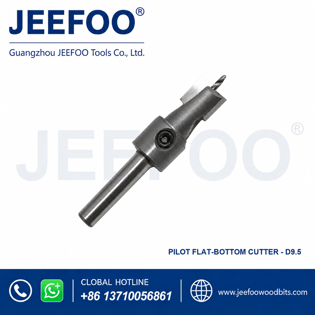 Bottom-Cleaning Bead Cutter with Center Drill 9.5MM