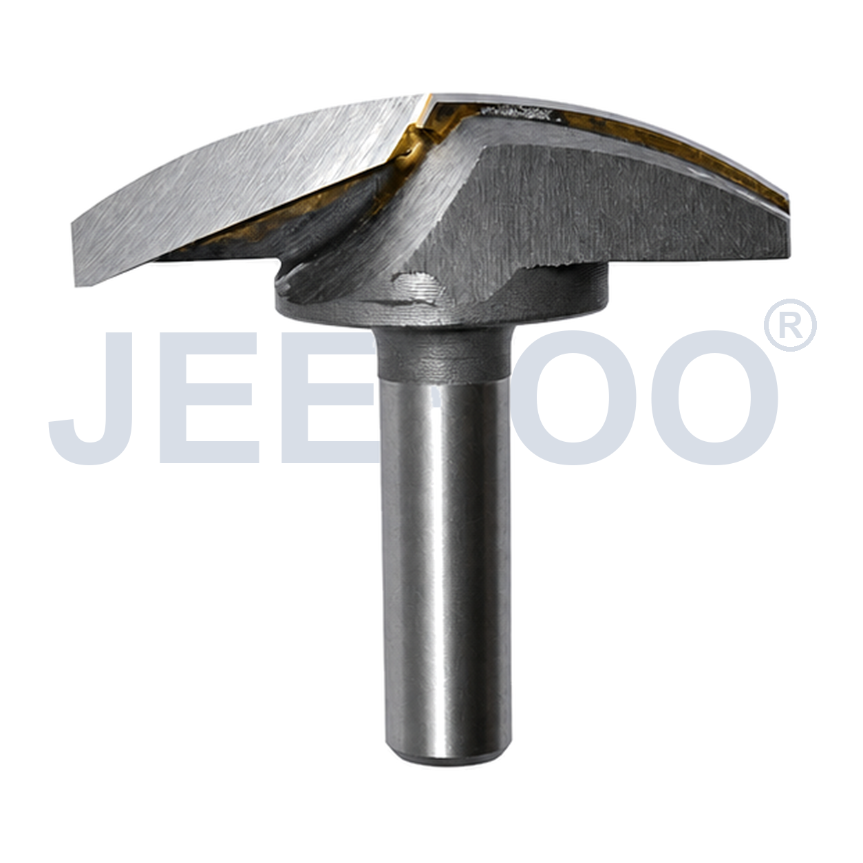 custom woodworking milling cutter long reach setup detail