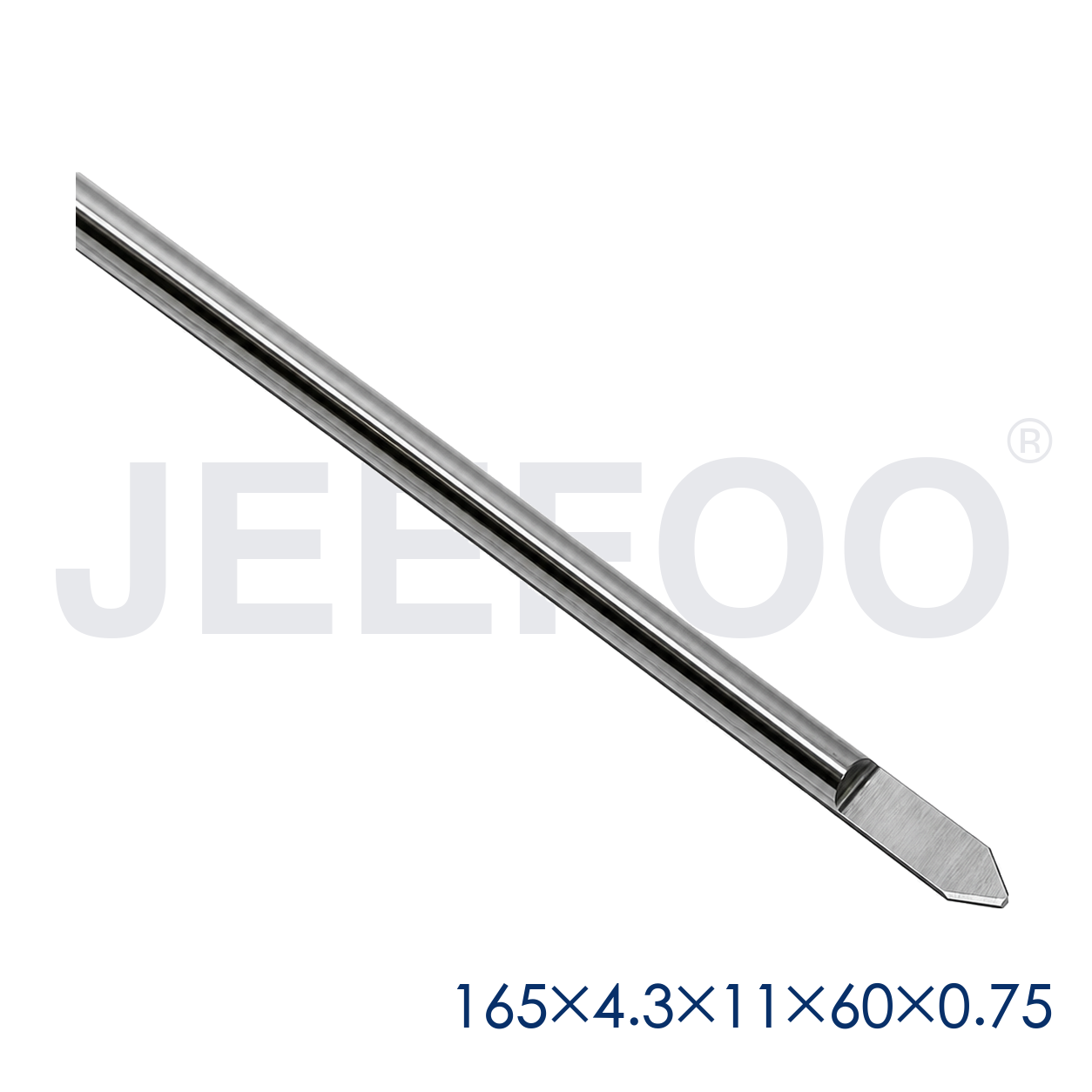 GA-165L x 4.3 mm Shank x 11H x 60° x 0.75 mm Extra-Long Flat-Bottom Router Bit for Deep Wood Relief product detail 1