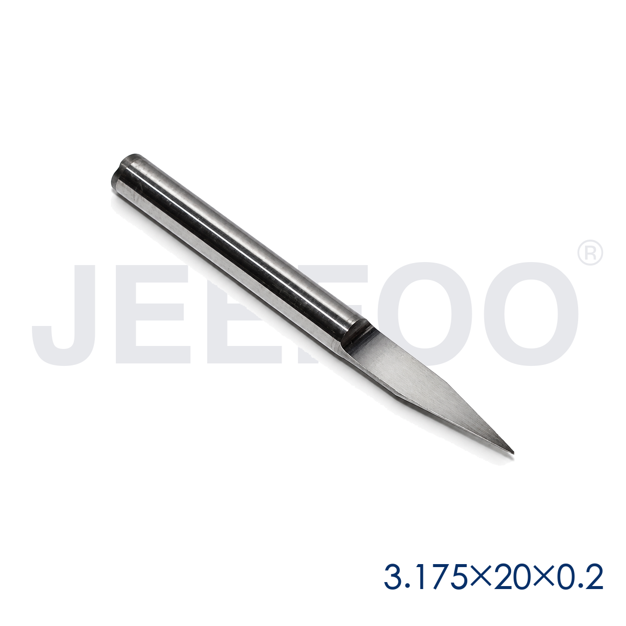 GA-3.175 x 20° x 0.2 mm Solid-Carbide Flat-Bottom Engraving Tool for MDF and Acrylic product detail 2