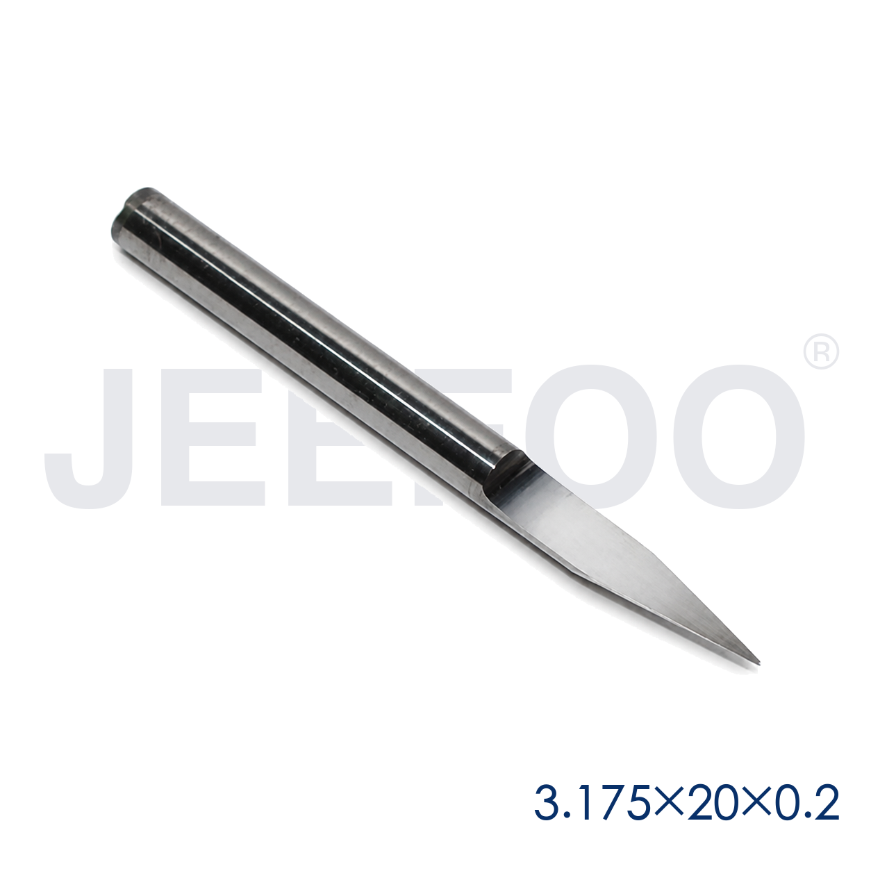 GA-3.175 x 20° x 0.3 mm Flat-Bottom V-Groove Engraving Bit for 2D and 3D Relief product detail 2