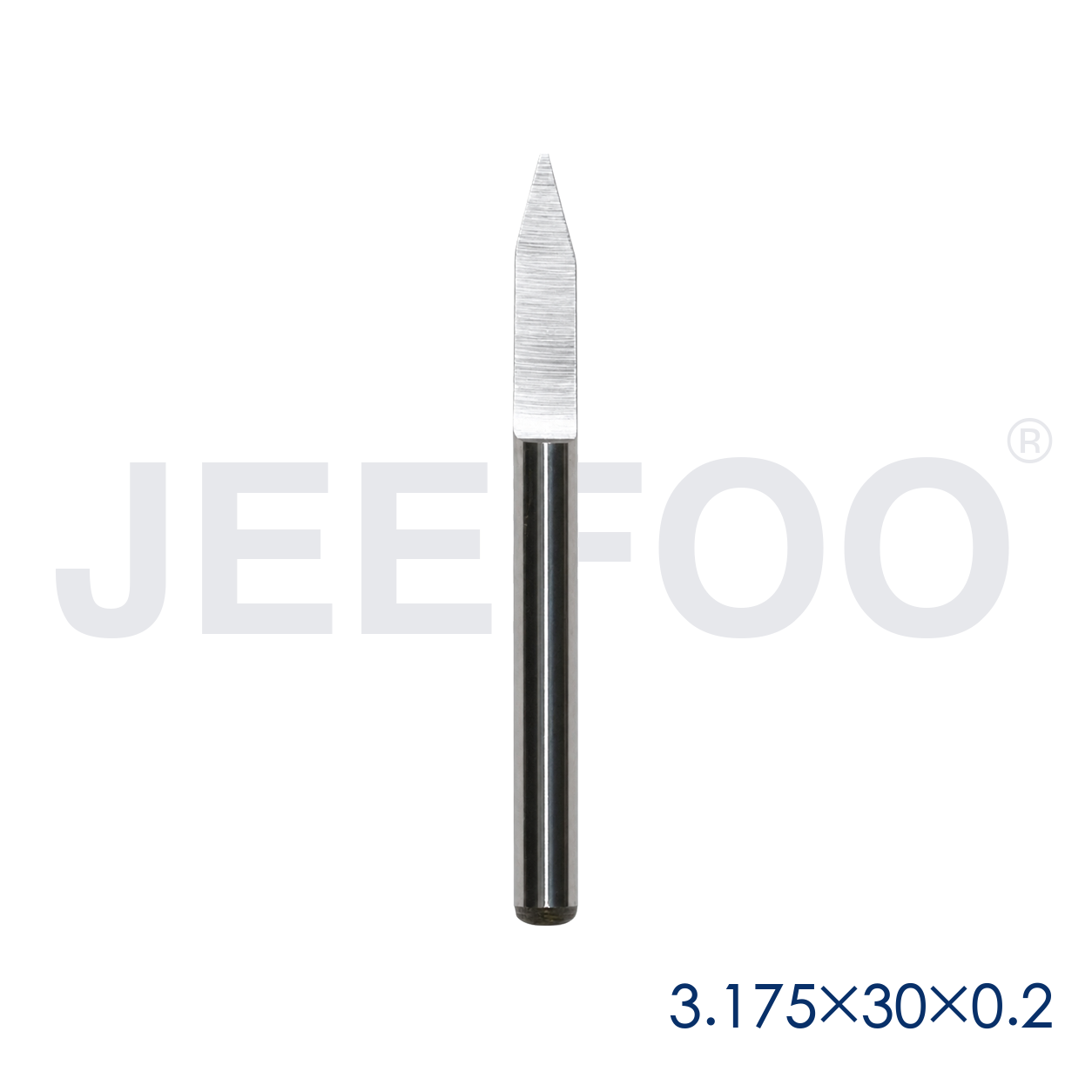 GA-3.175 x 30° x 0.2 mm V-Shape Flat-Bottom Wood Engraving Router Bit product detail 1