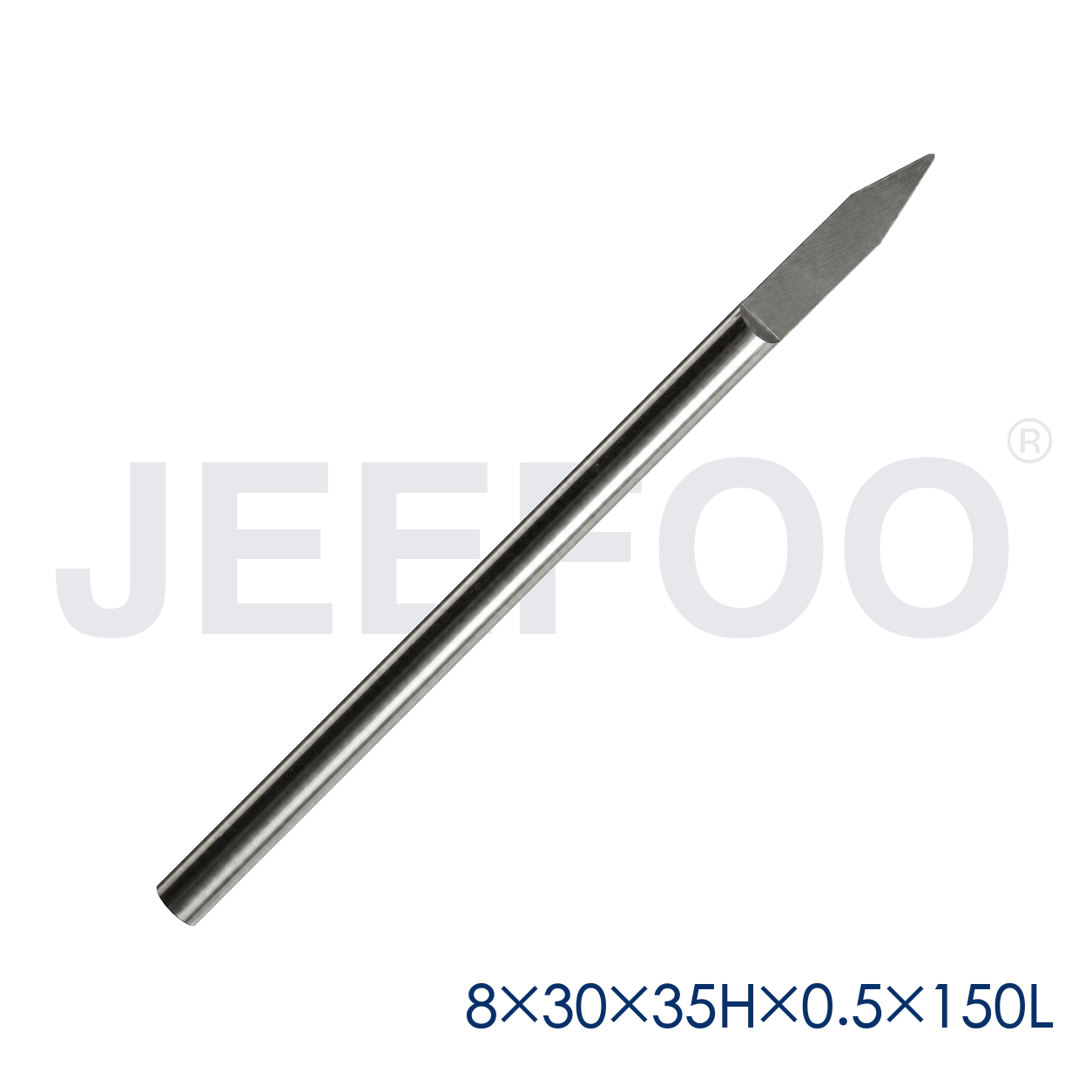 flat-bottom engraving bit - GA-8 x 30° x 35H x 0.5 x 150L Extra-Long Flat-Bottom Engraving Bit for Deep Relief Carving
