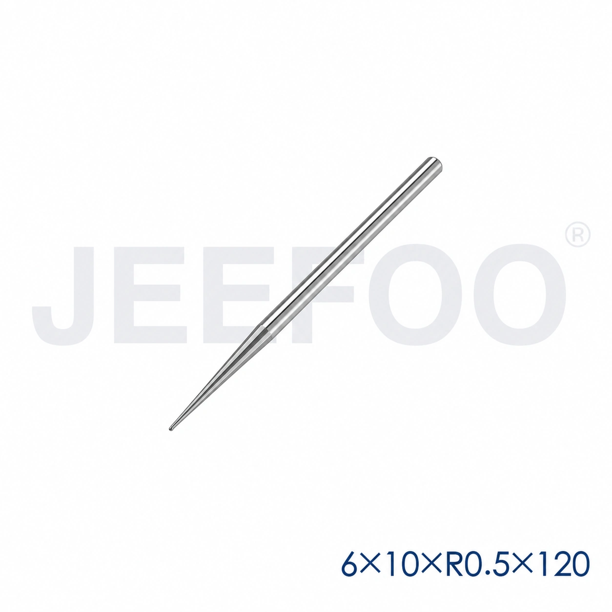 GC-6 x R0.5 x 10° x 120L Long-Reach Taper Ball End Mill for Deep Relief Engraving product detail 2