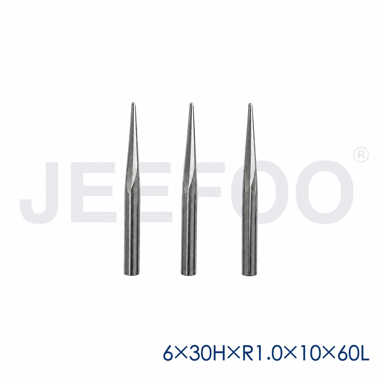 GC R1.0 x 10° Taper Ball End Mill, 6 mm Shank x 60L, for Deep Rosewood Carving product detail 1