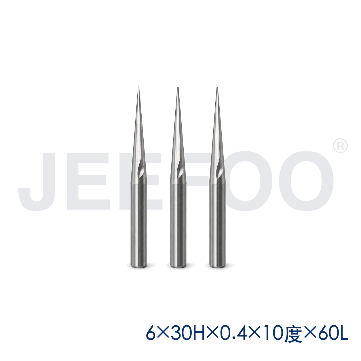 GE-6 x 0.4 x 10° x 30H x 60L Two-Flute Long-Cel Engraving Bit for Fine Relief Work product detail 2