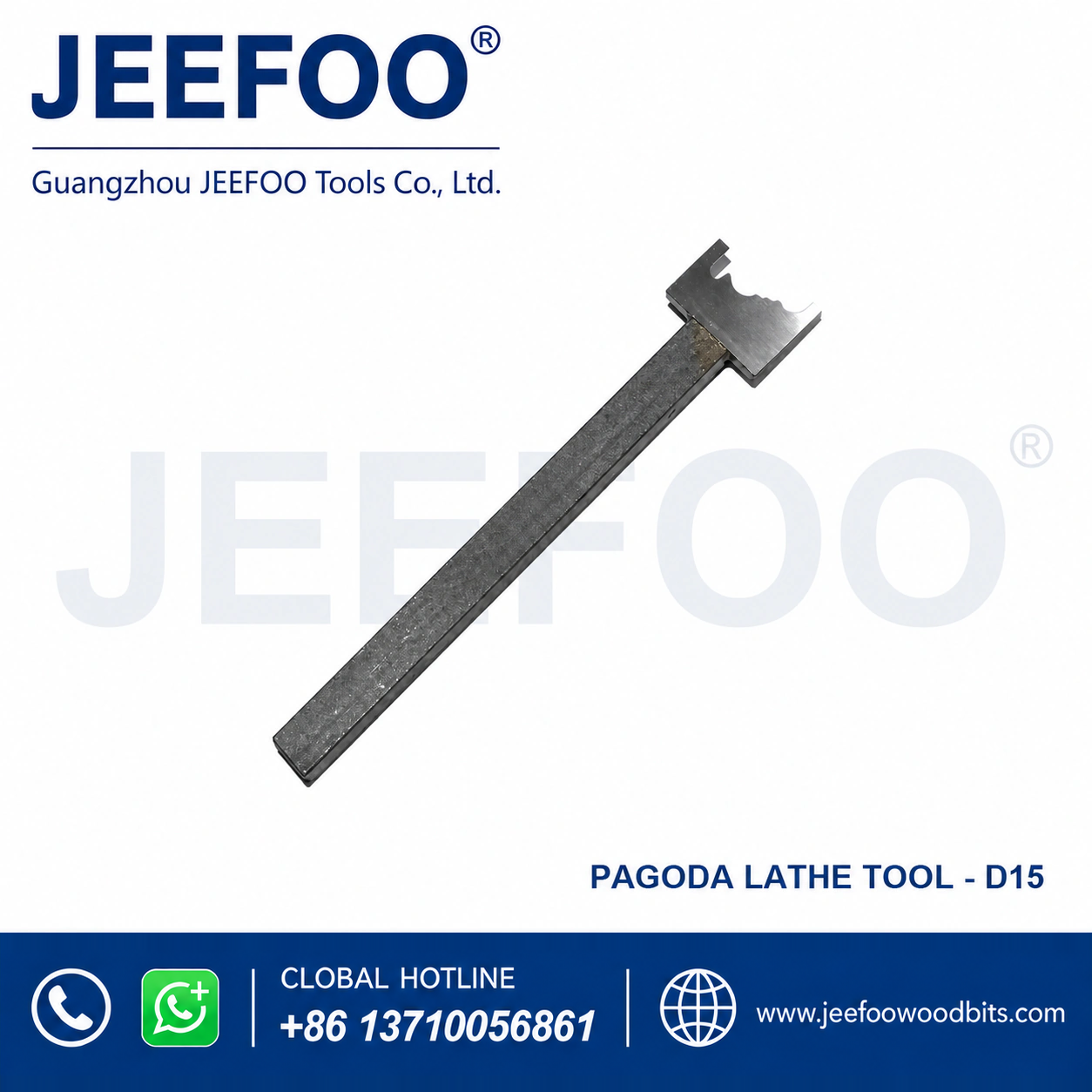 Pagoda Bead Lathe Cutter, 15 mm, for Faceted Wooden Profiles