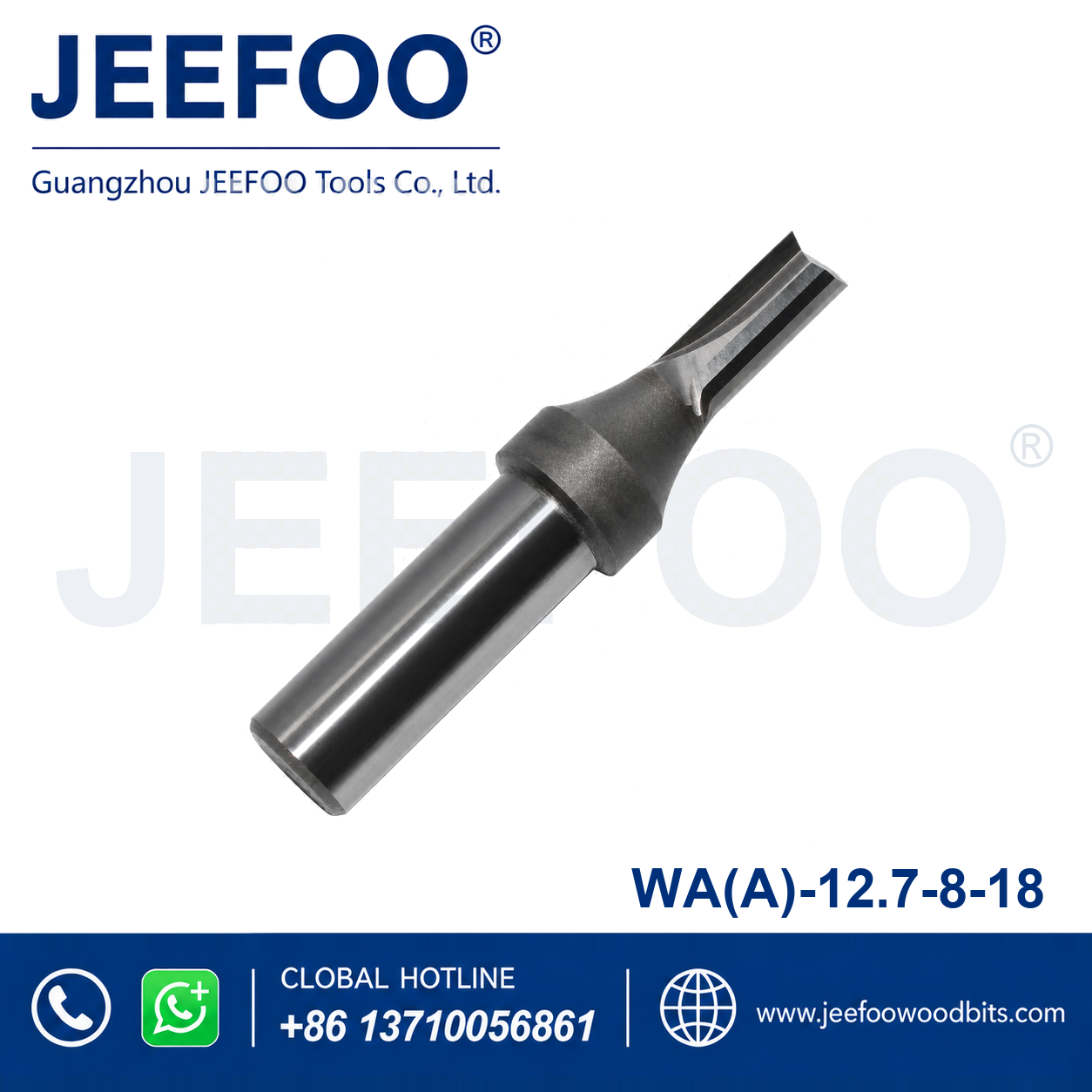WA Straight Carbide Router Tool, A 12.7 x 8 x 18, for Accurate Slotting
