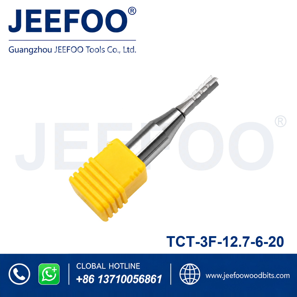 WA TCT Straight Router Bit (Three Edge 12.7 x 6 x 20) for Clean Grooves and Edge Trimming