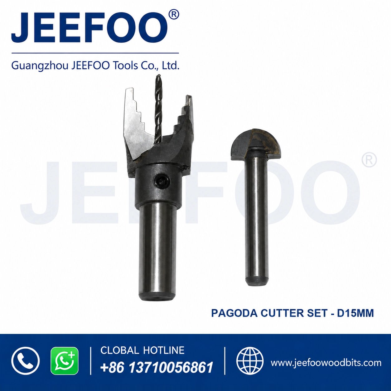 15 mm WN Pagoda-Profile Router for Decorative Bead Turning