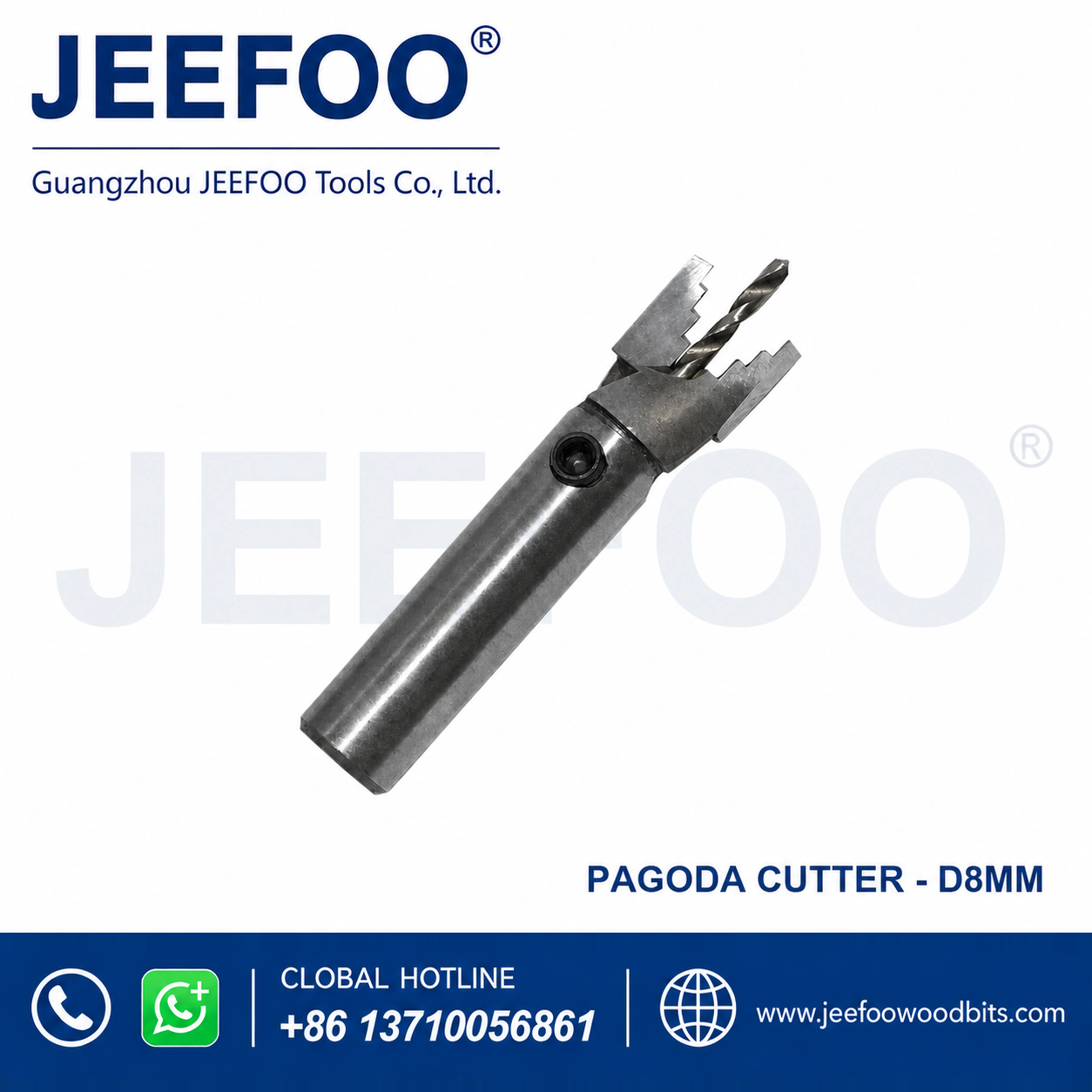 Pagoda-Profile Wooden Bead Tool — WN 8 mm Cutter
