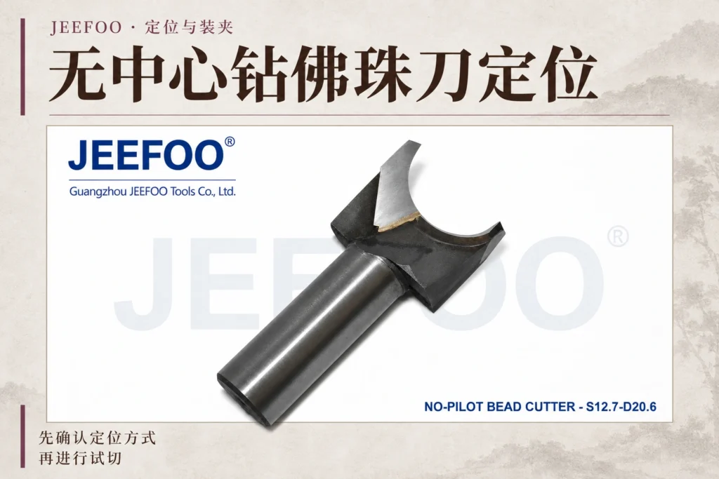 无中心钻佛珠刀加工准备:木坯定位与夹持检查